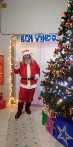 papai noel para entrega dos presentes 