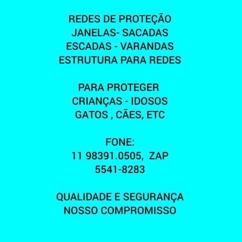 Telas de Proteção no Real Parque, (11) 5541-8283