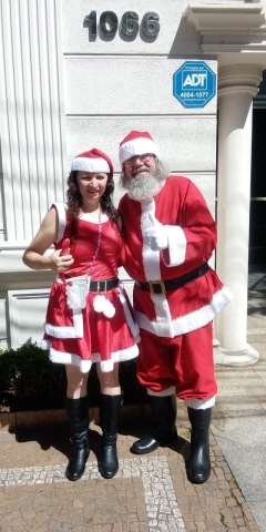 papai noel para entrega dos presentes 