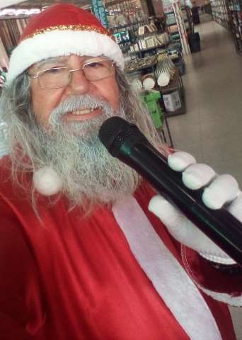papai noel para entrega dos presentes 