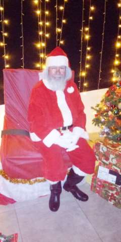 papai noel para entrega dos presentes 