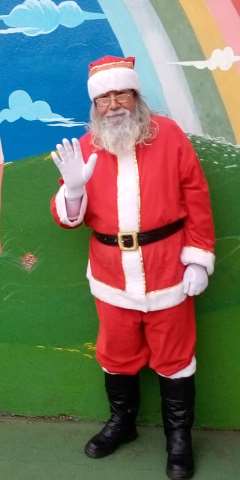 papai noel para entrega dos presentes 
