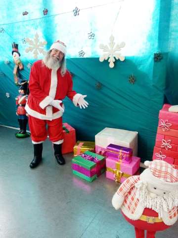 papai noel para ação  de natal em lojas e comercio 